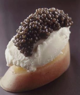 Pommes de terre au caviar